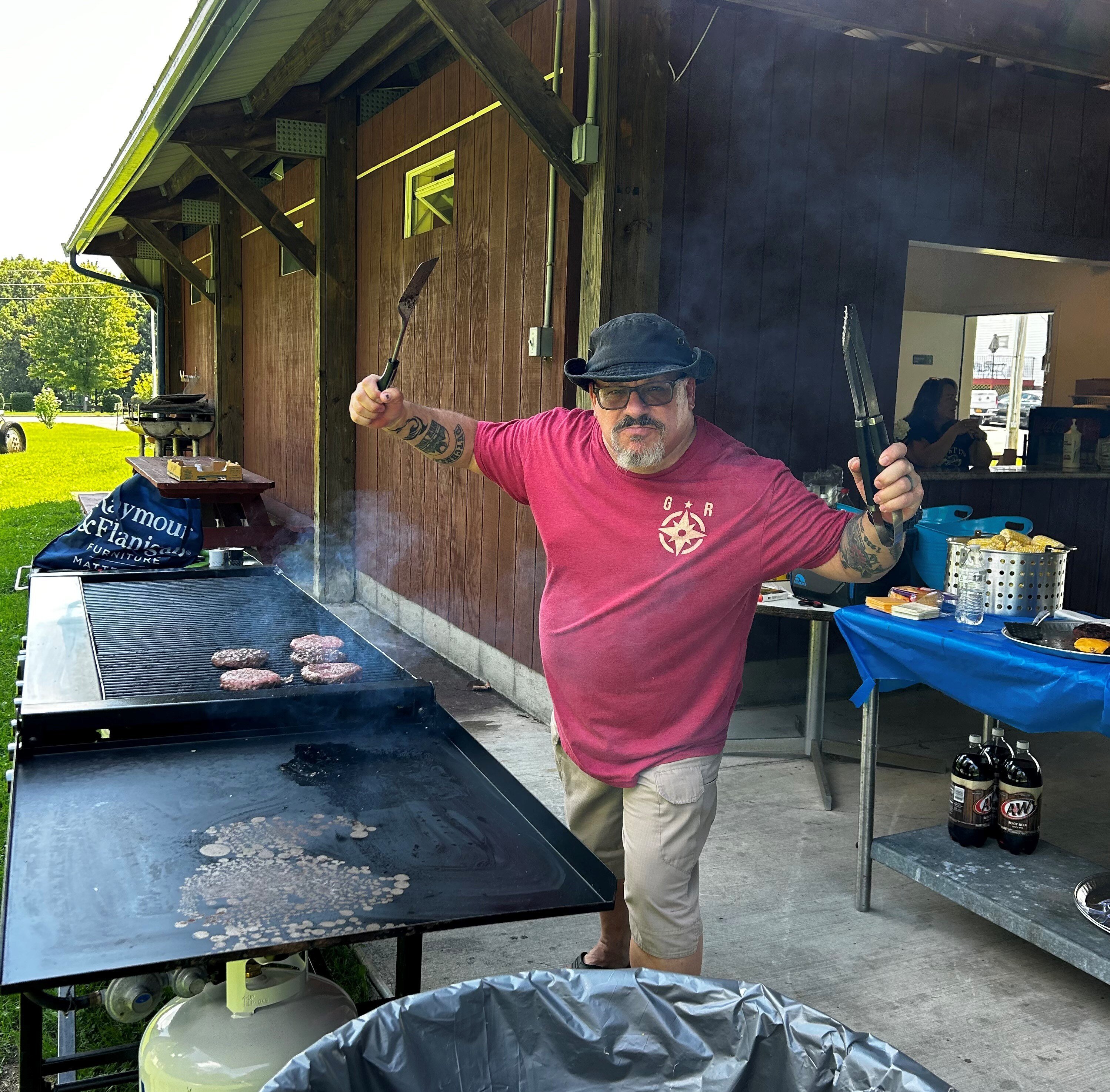 Brad on Grill